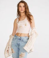 Feelin' Peachy Cropped Tank