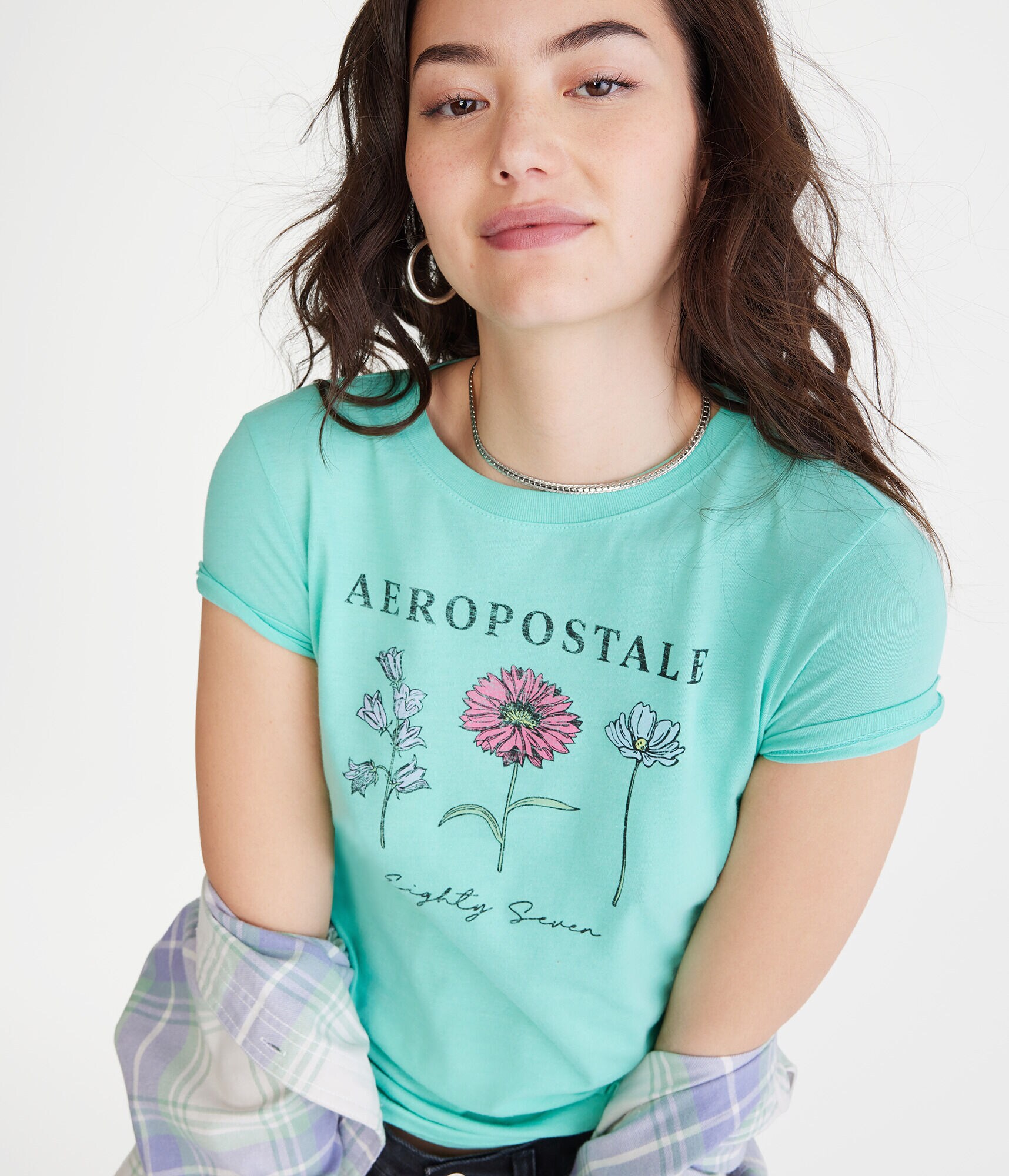 Aero Flowers Graphic Tee