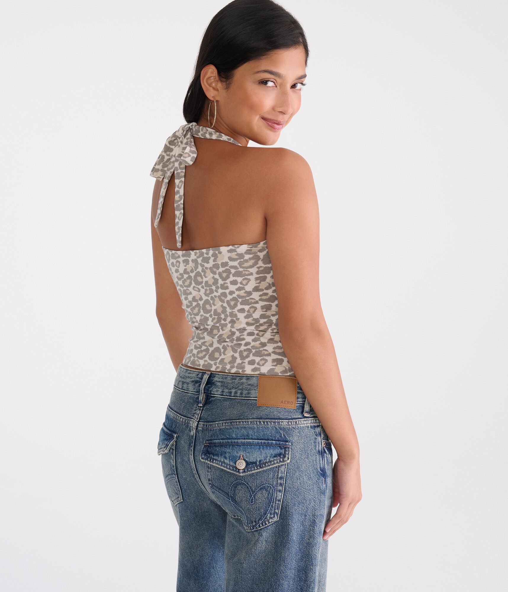 Leopard Print Everyday Halter Top
