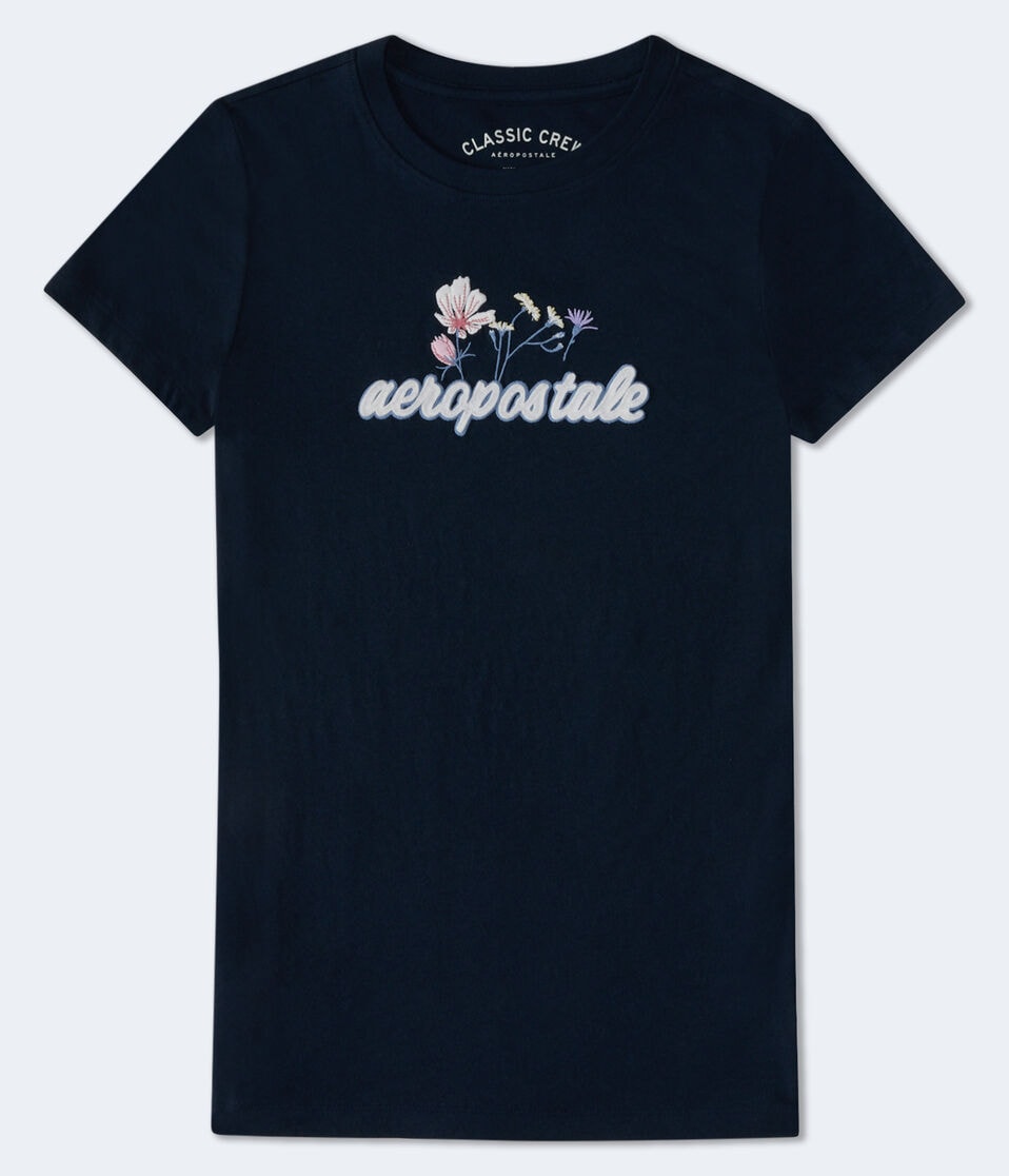 Aeropostale Wildflowers Appliqué Graphic Tee
