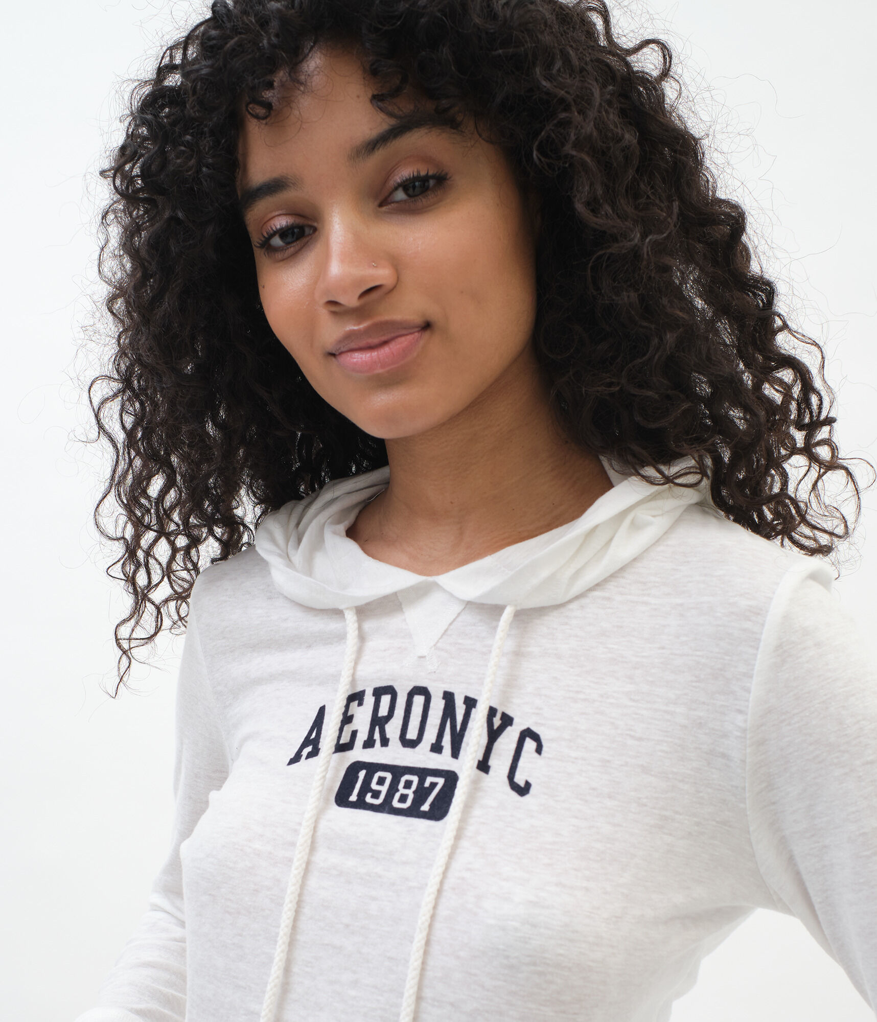 Long Sleeve Aero NYC 1987 Hooded Graphic Tee***