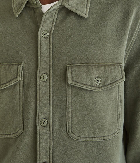 Long Sleeve Fleece Overshirt Long Sleeve Fleece Overshirt