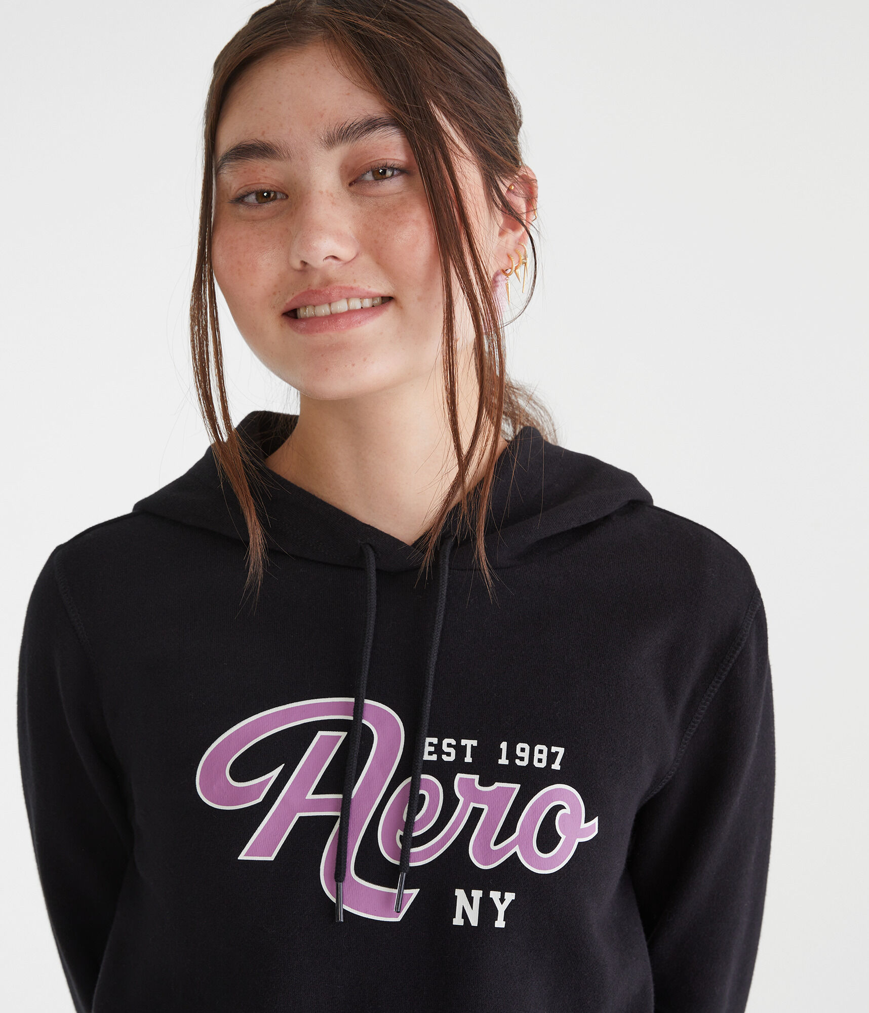 Aero NY Script Pullover Hoodie