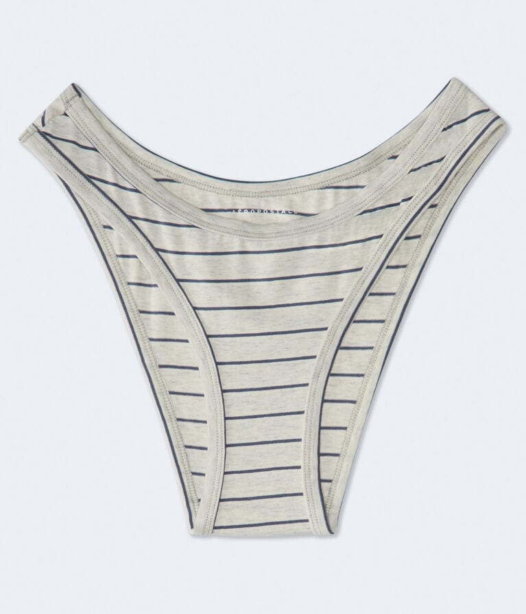 Striped High-Cut Bikini