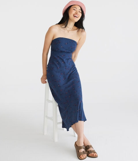 Floral Strapless Maxi Dress Floral Strapless Maxi Dress