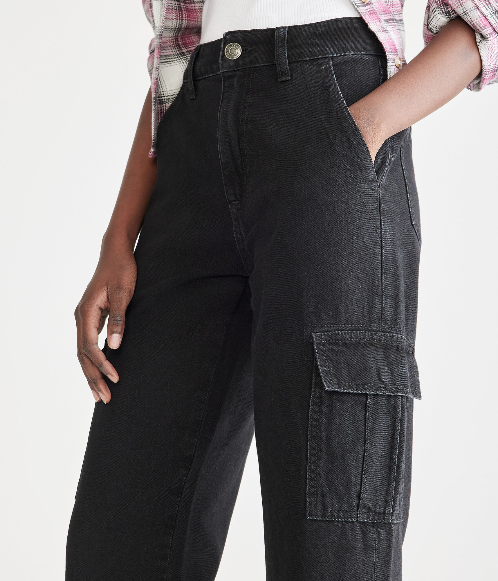 High-Rise Wide Leg Cargo Jean