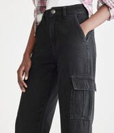 High-Rise Wide Leg Cargo Jean