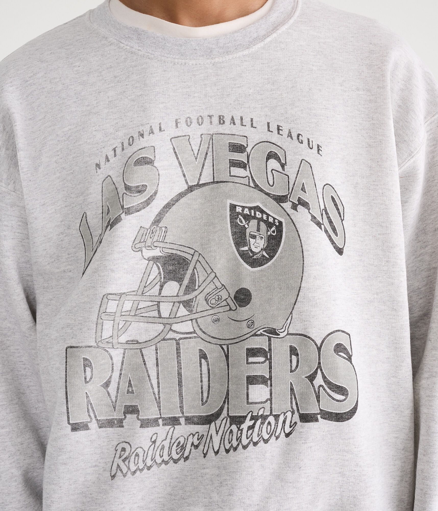 Las Vegas Raiders Helmet Crew Sweatshirt