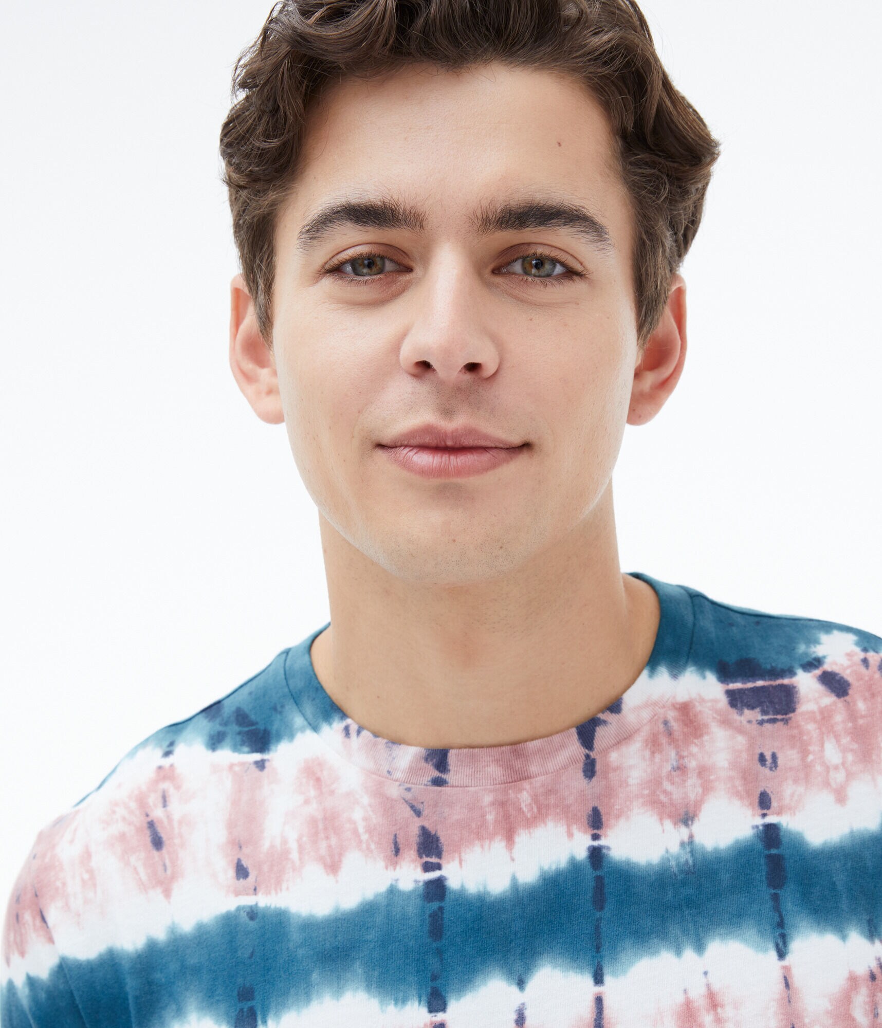 Tie-Dye Stripe Crew Tee