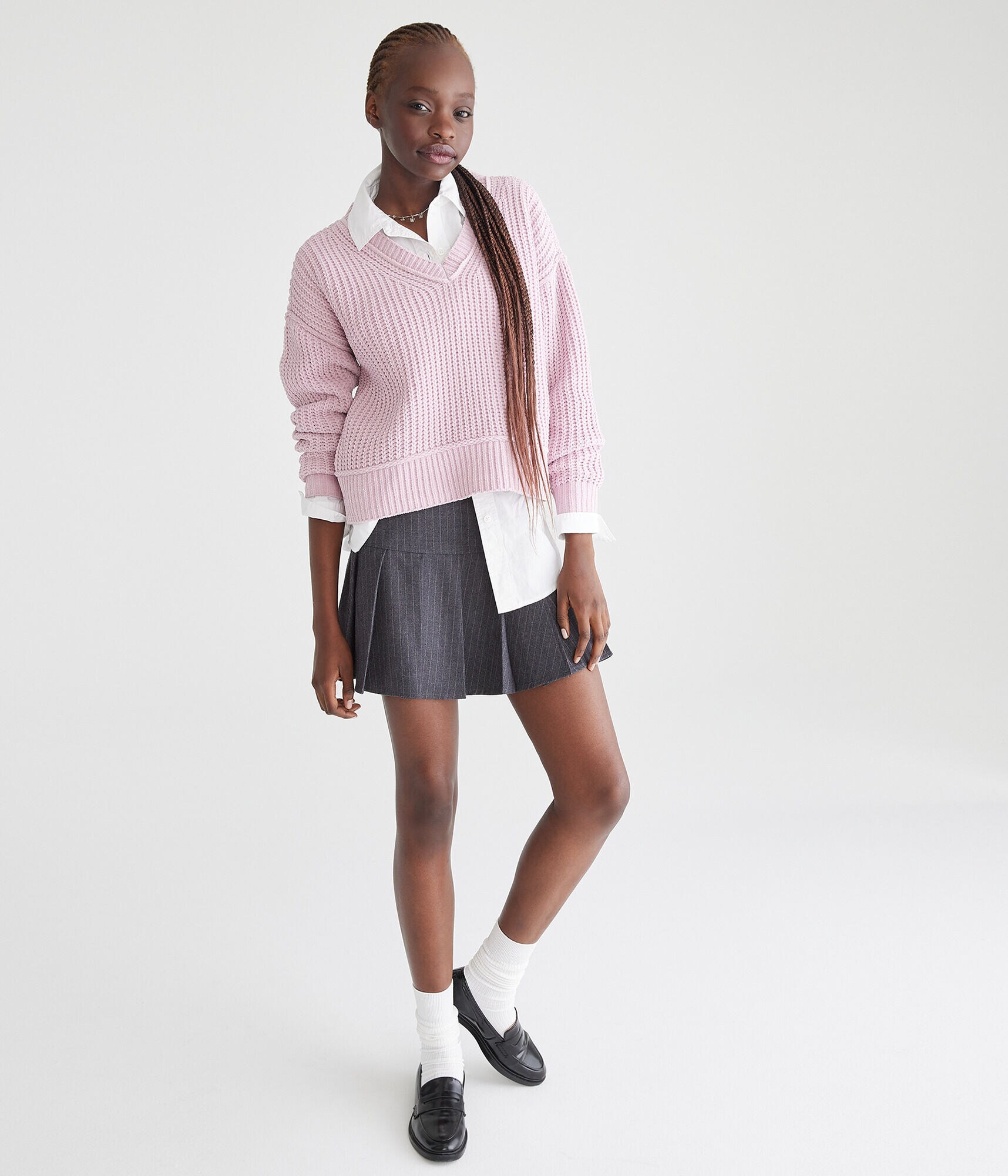 Chenille V-Neck Sweater