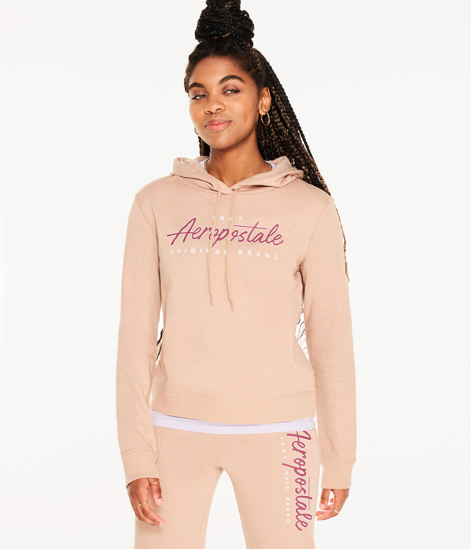 Aeropostale Script Logo Pullover Hoodie