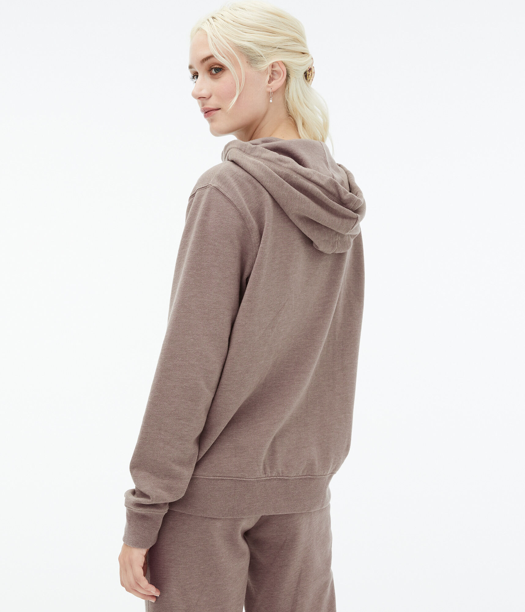 Aeropostale Script Floral Pullover Hoodie