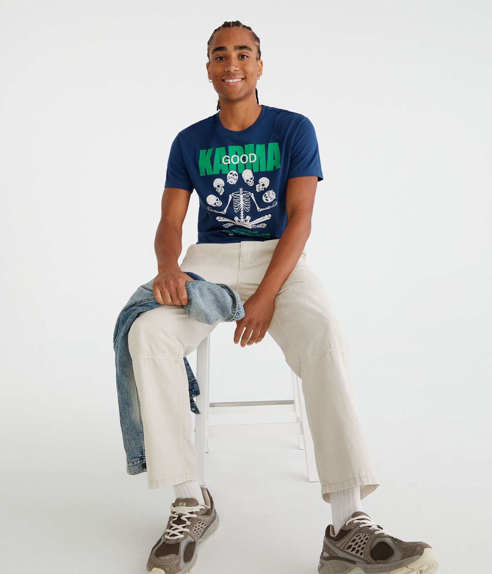Good Karma Skeleton Graphic Tee