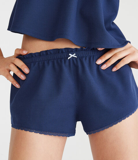 Low-Rise Waffle Sleep Shorts Low-Rise Waffle Sleep Shorts