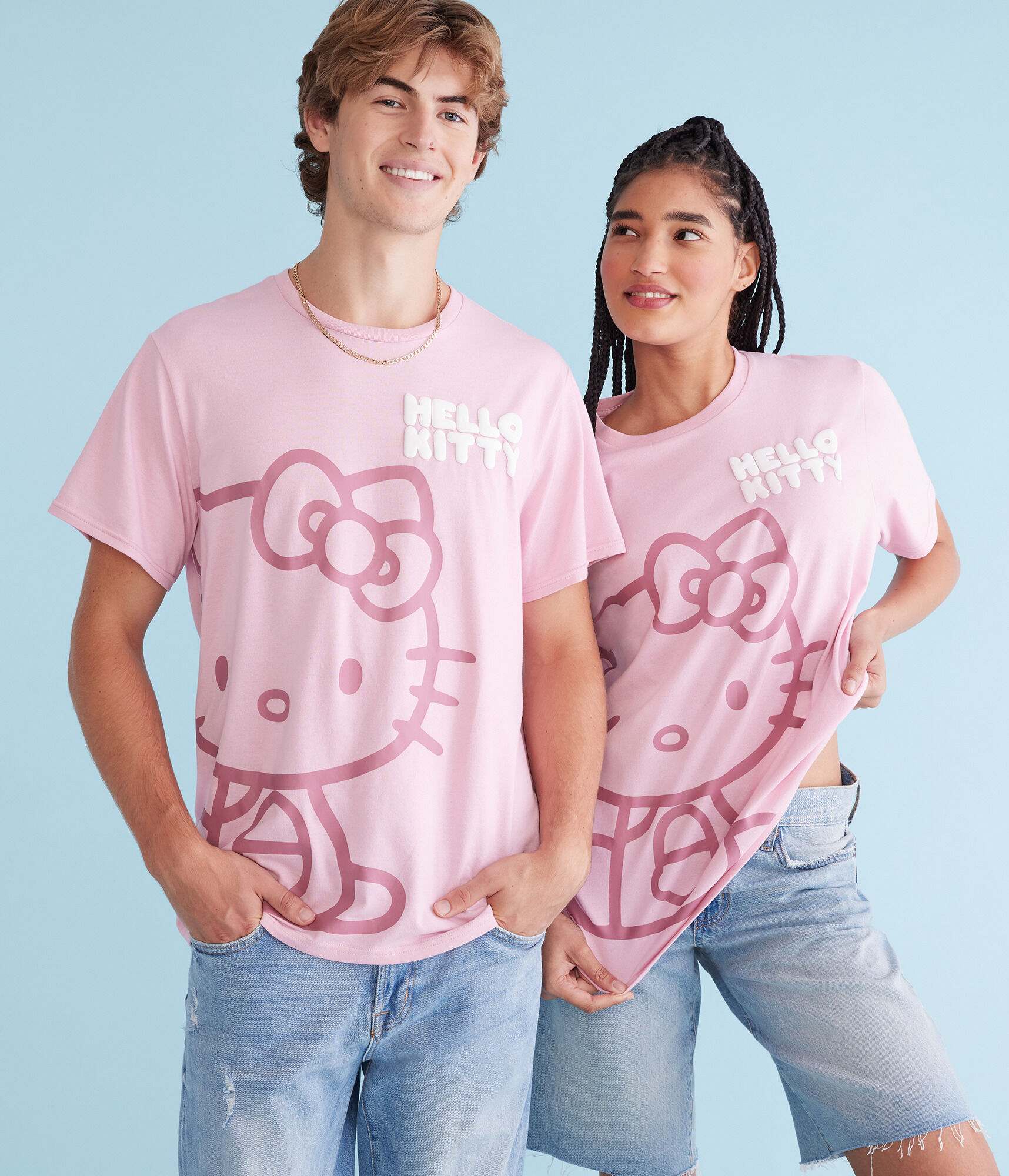 Hello Kitty Face Oversized Graphic Tee