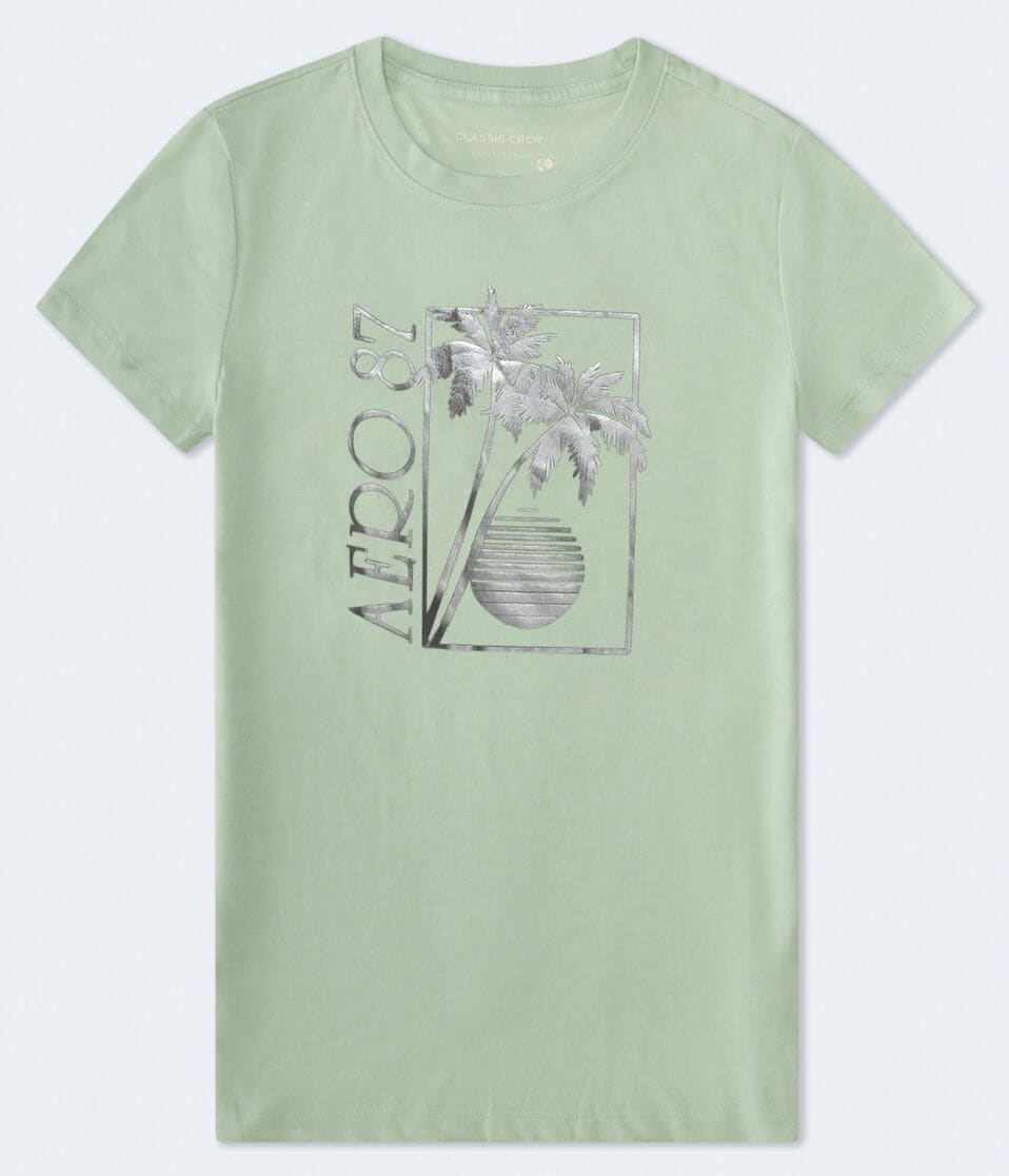 Aero 87 Palm Sunset Foil Graphic Tee