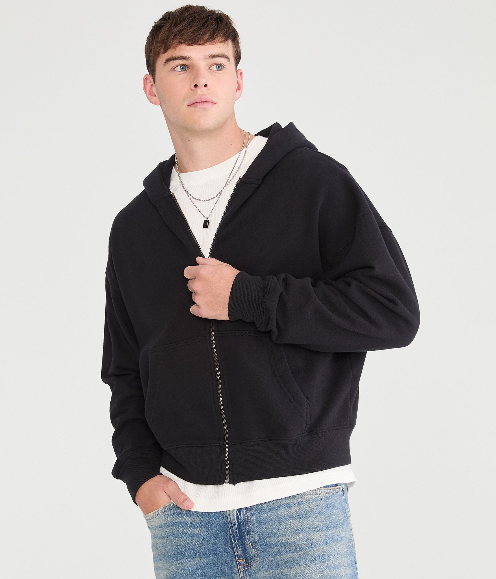Cloud Soft Boxy Full-Zip Hoodie