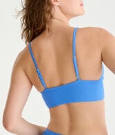 Ribbed Long-Line Bikini Top