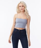 Square-Neck Cropped Cami