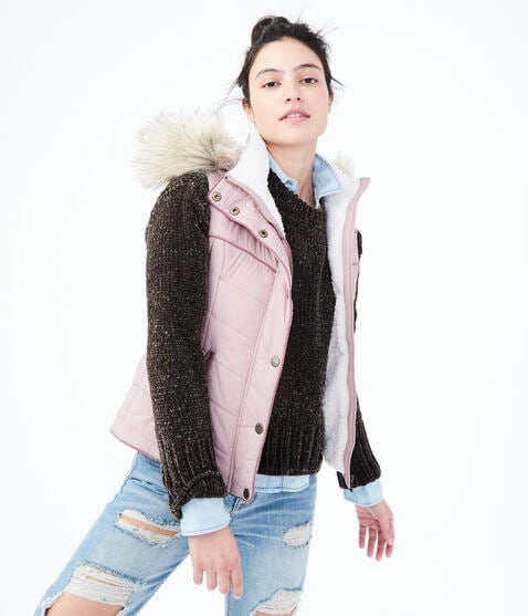 Hooded Puffer Vest Hooded Puffer Vest