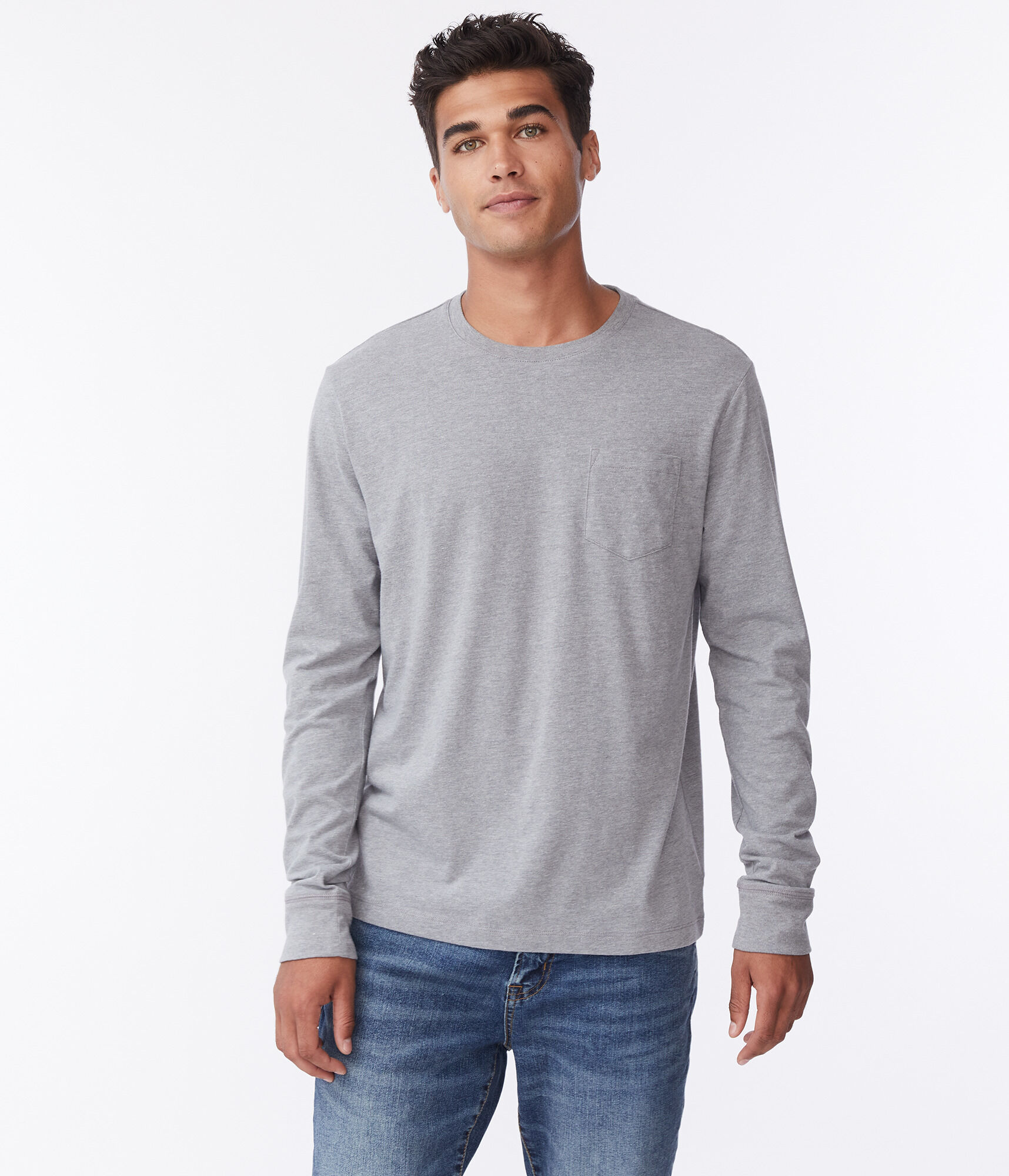 Long Sleeve Pocket Crew Tee