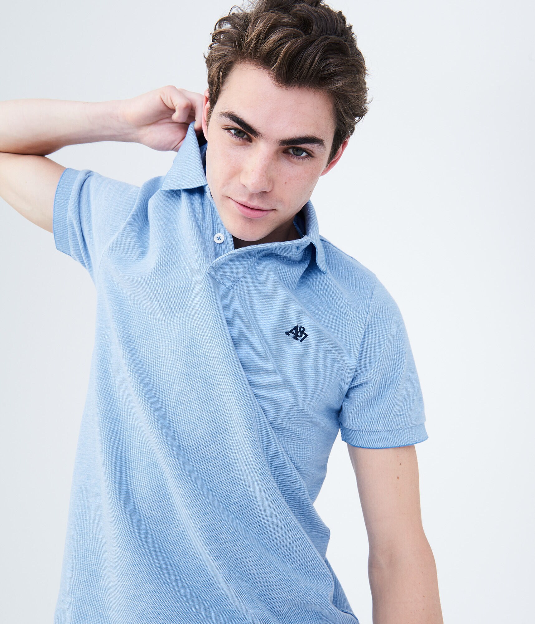 A87 Oxford Piqu&eacute; Polo