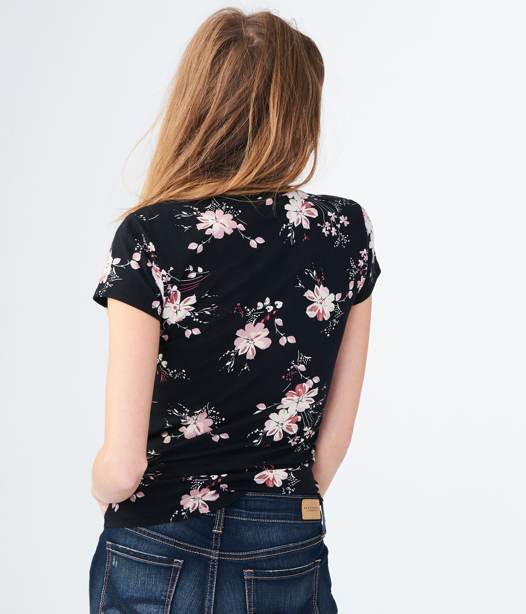 Floral Choker Bodycon Top