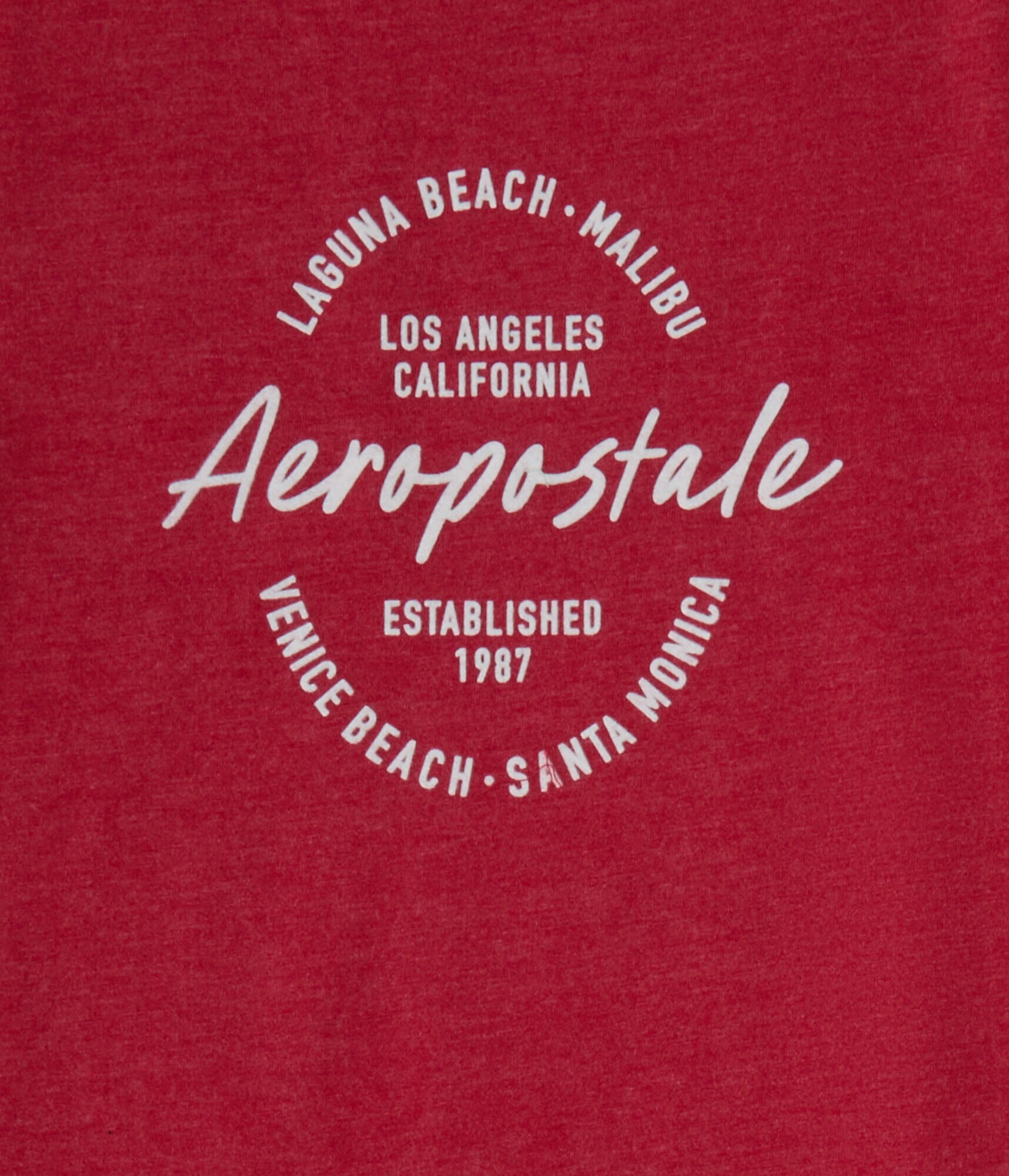 Aeropostale Los Angeles Flocked Graphic Tee