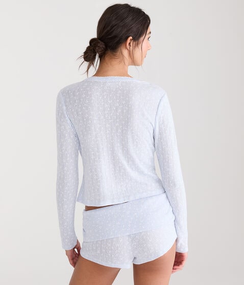 Long Sleeve Floral Sleep Cardigan Long Sleeve Floral Sleep Cardigan