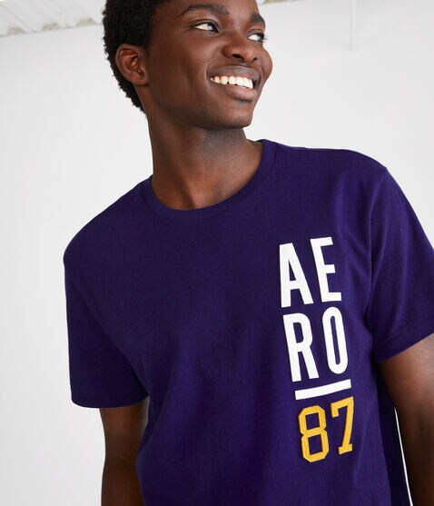 Stacked Aero Logo Appliqué Graphic Tee Stacked Aero Logo Appliqué Graphic Tee