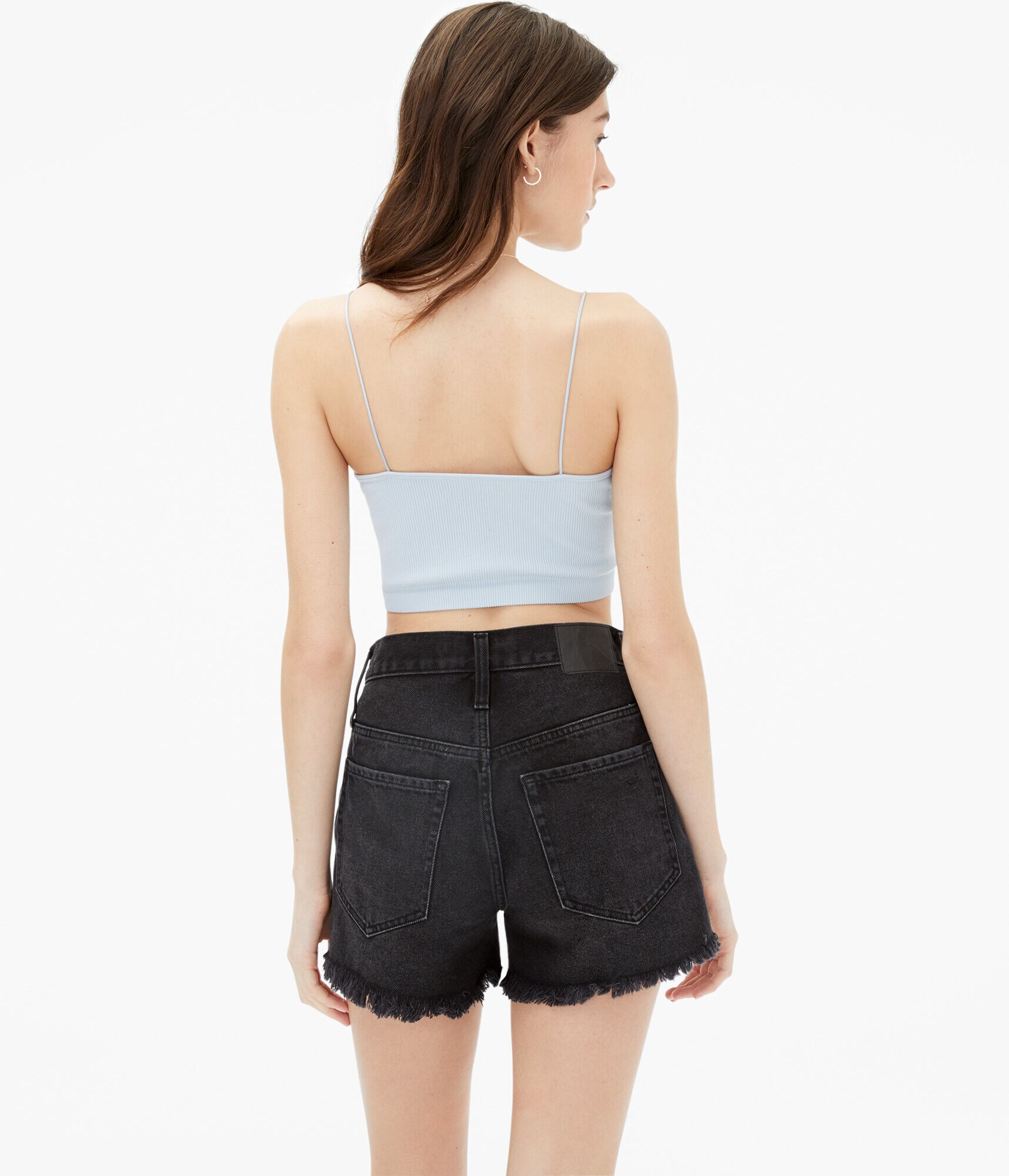 Lacy Seamless Cropped Bungee Cami