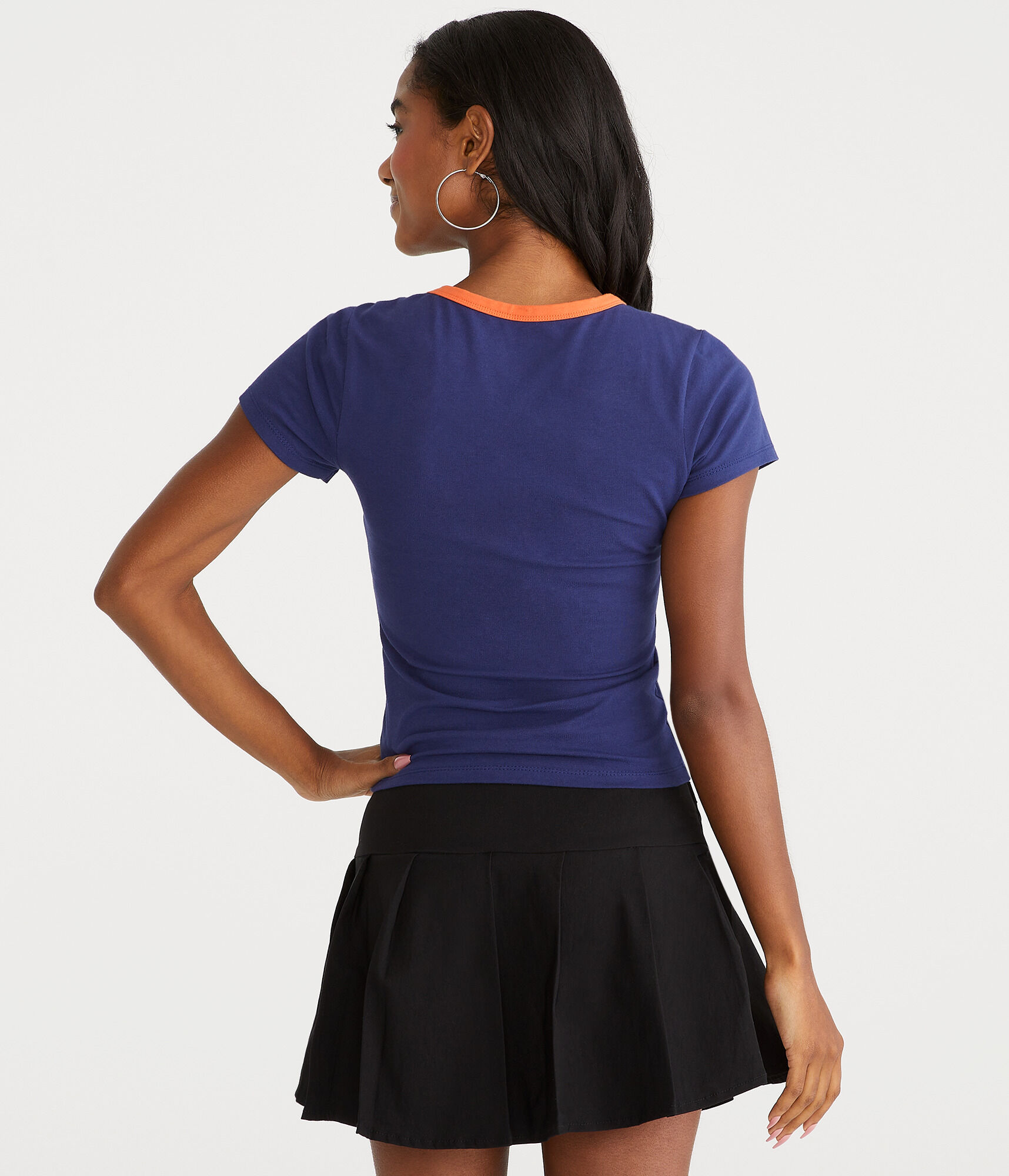 Roma Graphic Ringer Baby Tee