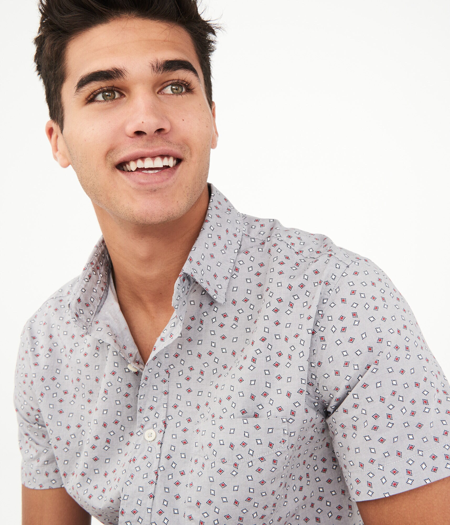 Diamond Geo Button-Down Shirt