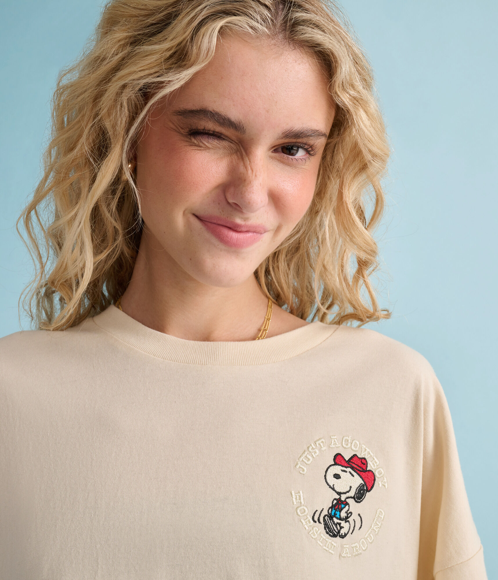 Peanuts® | Aéropostale Western Snoopy Cactus Boxy Graphic Tee
