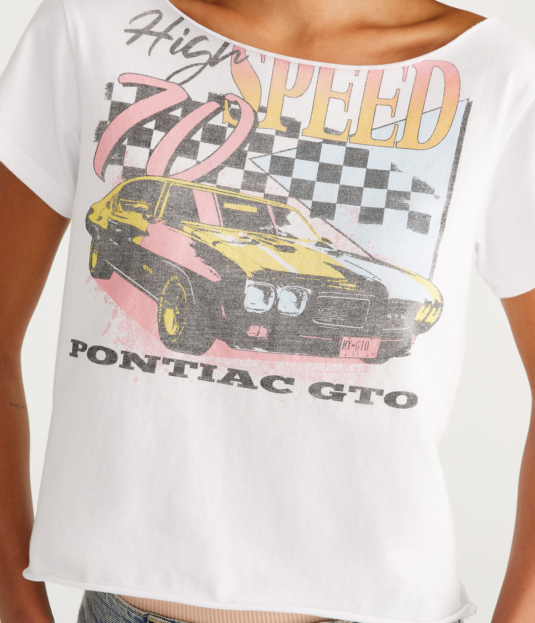 Pontiac GTO Off-The-Shoulder Graphic Tee