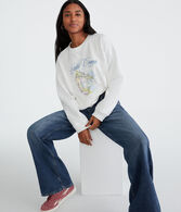 Lake Como Oversized Crew Sweatshirt