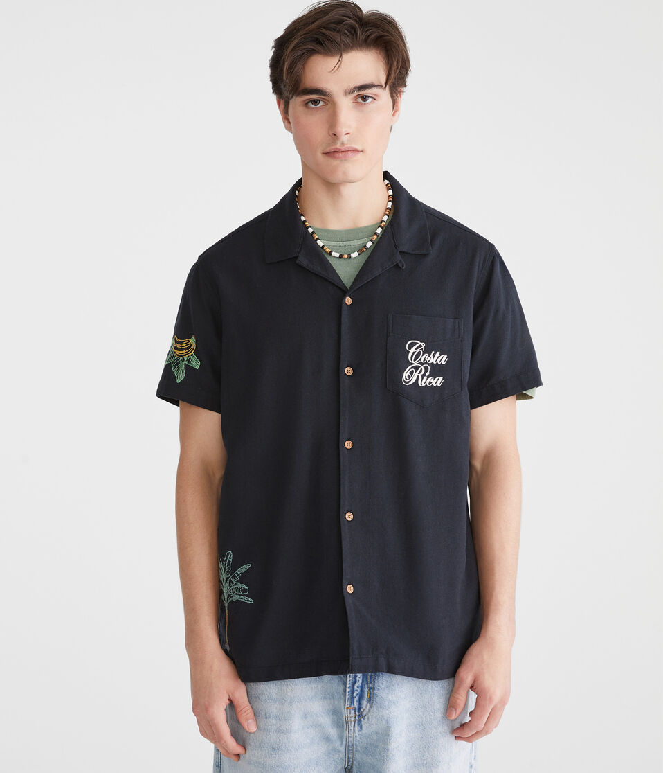 Short Sleeve Costa Rica Linen Camp Shirt