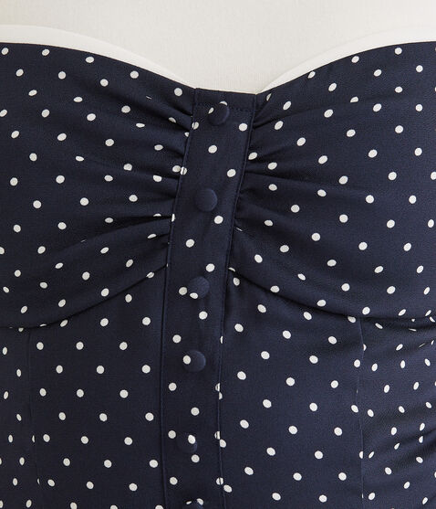 Polka Dot Sweetheart Fit & Flare Dress