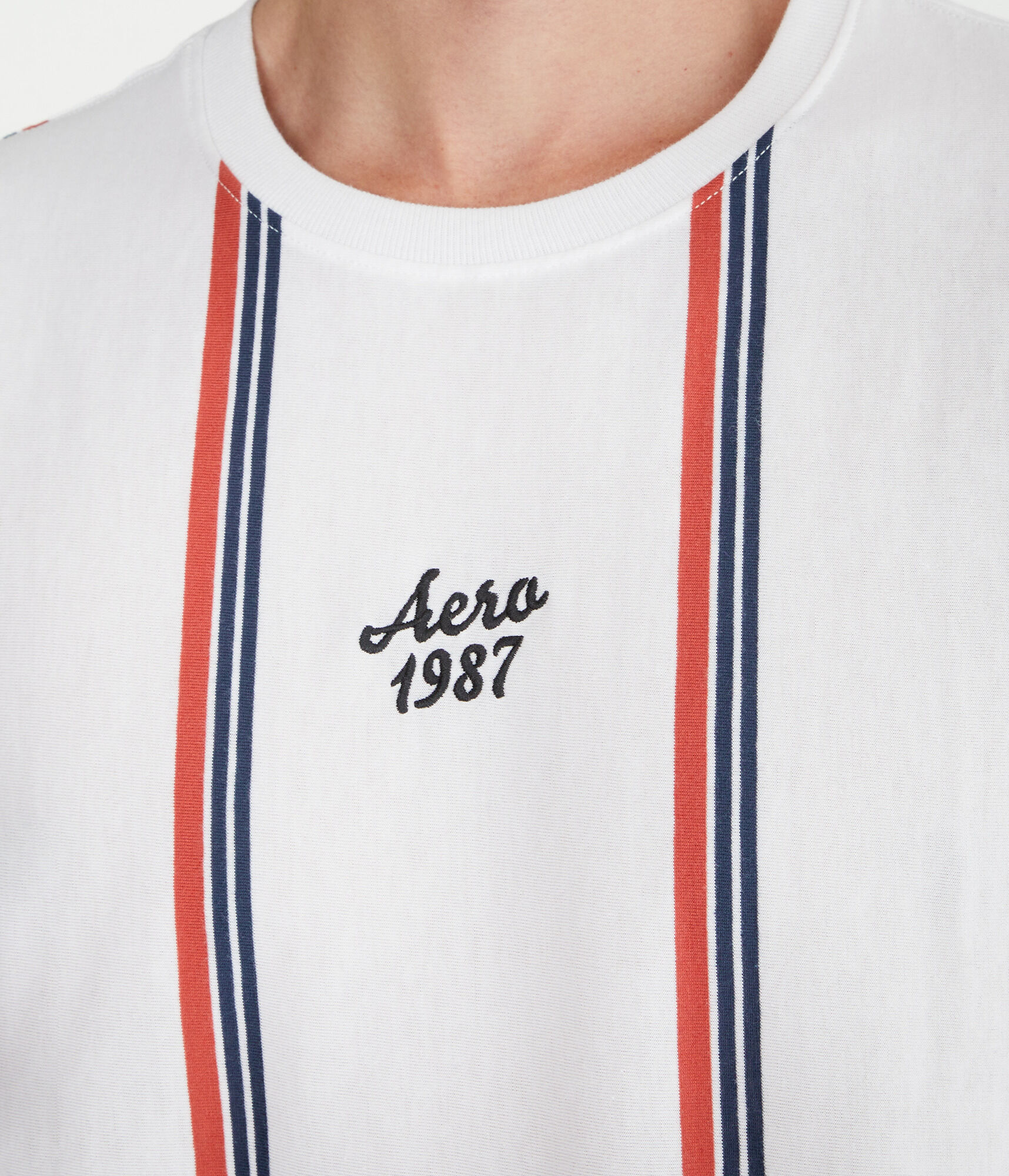 Aero Vertical Stripe Graphic Tee