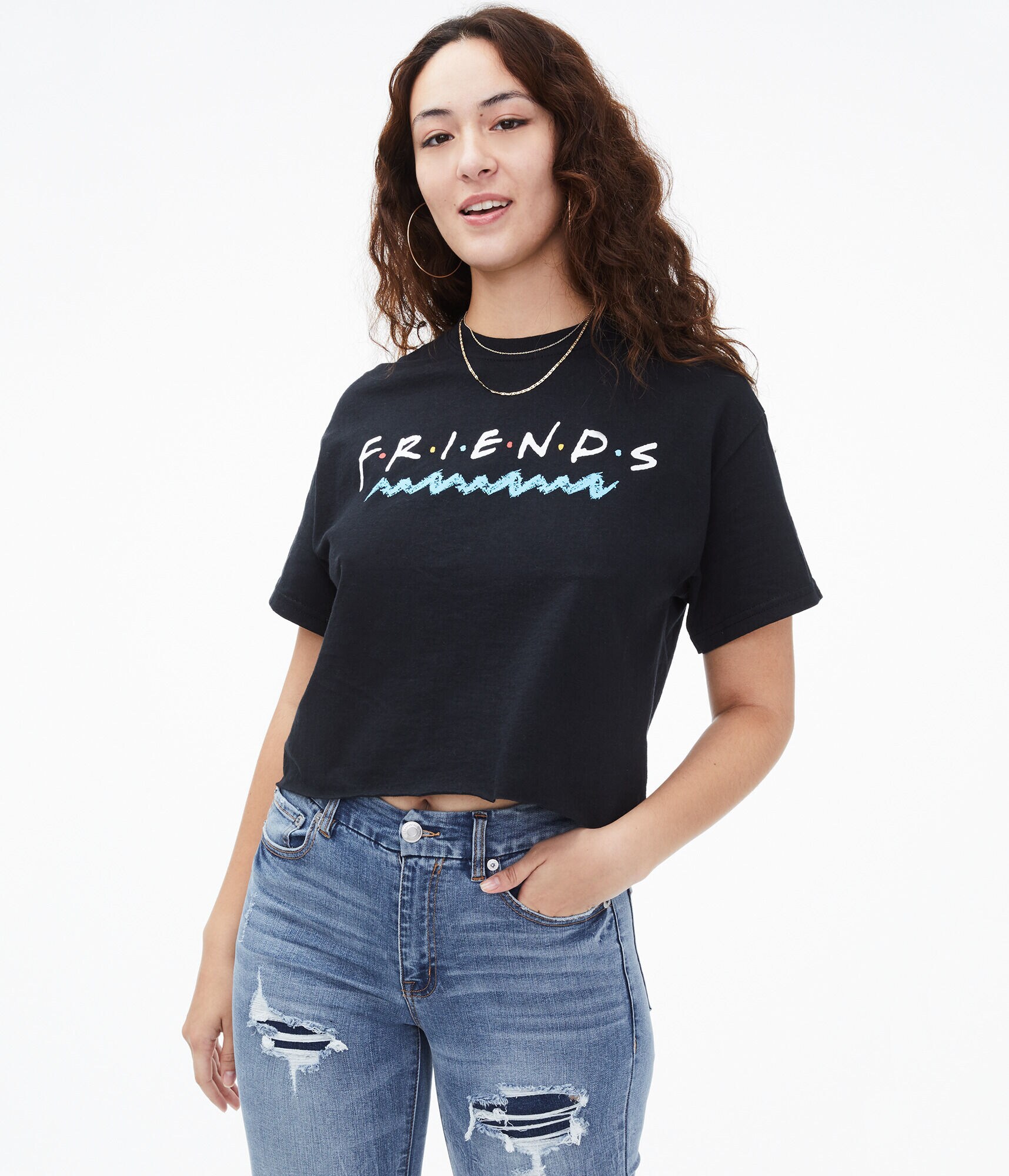 Friends Cropped Graphic Tee