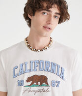 Aeropostale California Bear Appliqué Graphic Tee