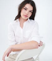 Long Sleeve Poplin Button-Down Shirt