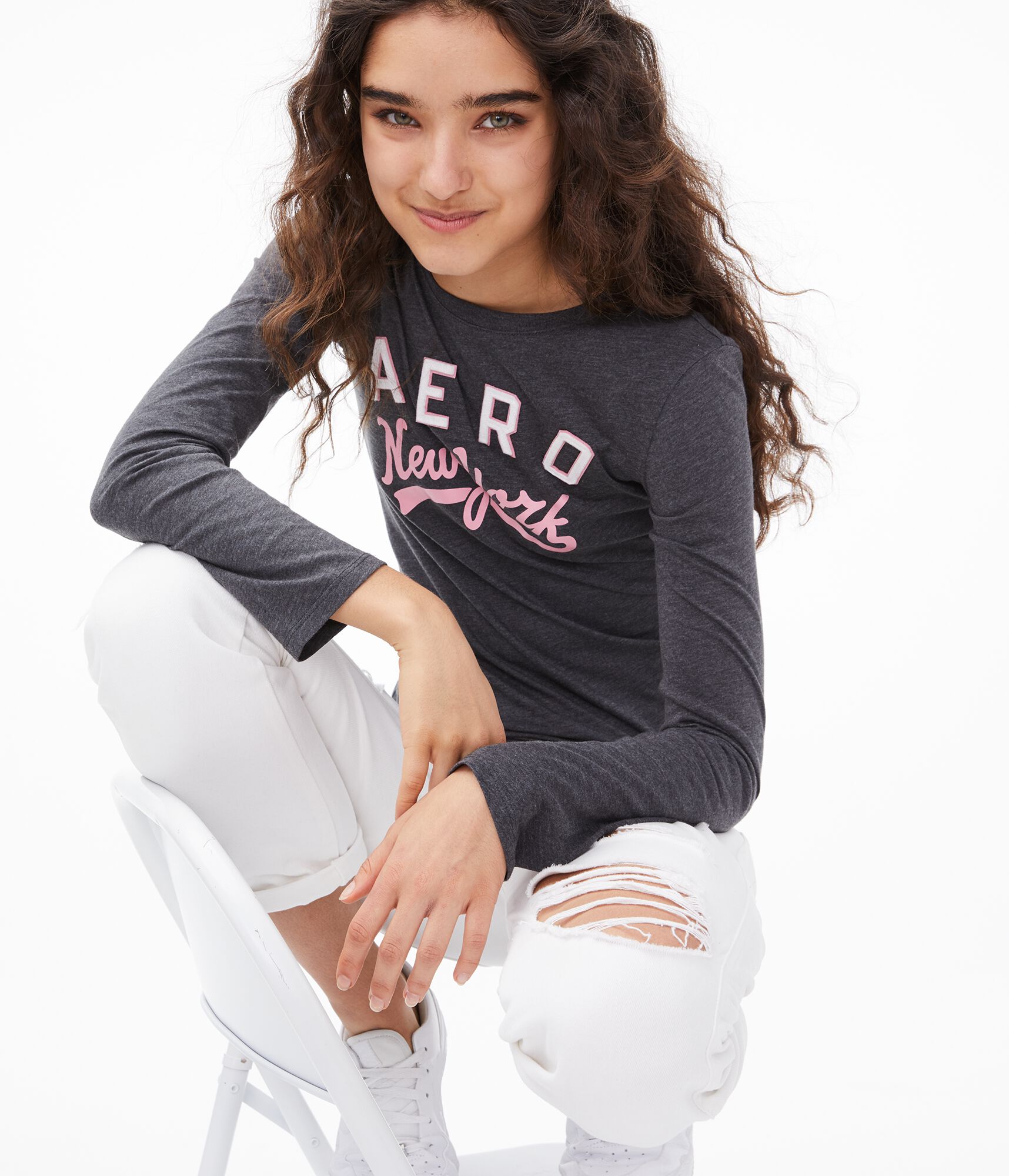 Long Sleeve Aero New York Graphic Tee