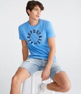 Aeropostale Circle Appliqué Graphic Tee