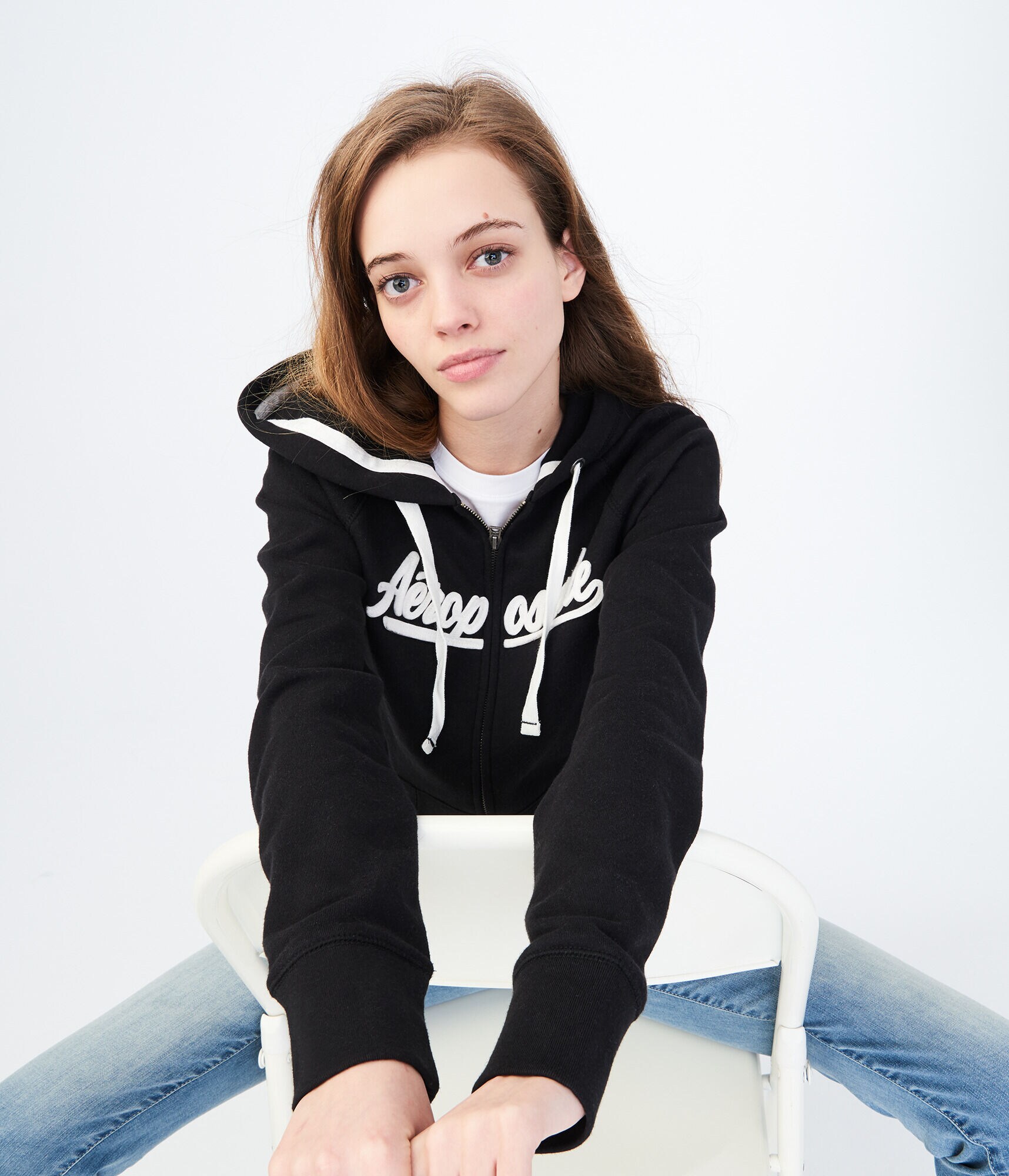 Aeropostale Script Full-Zip Hoodie
