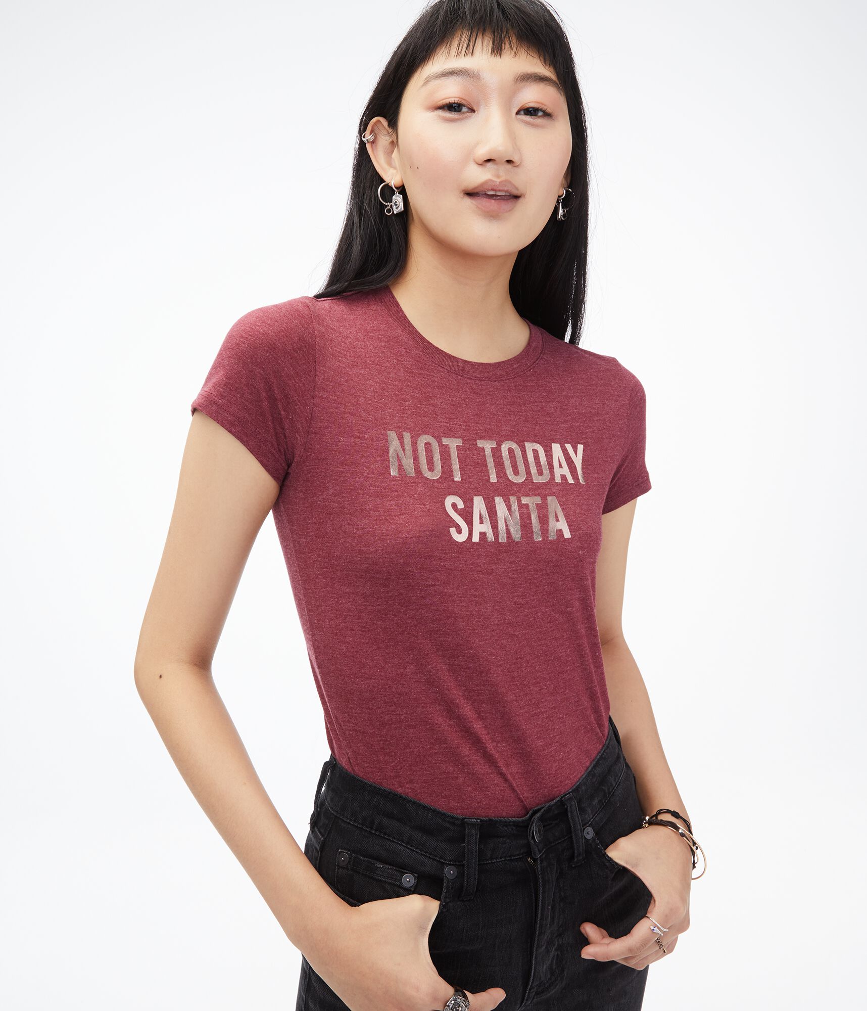 Not Today Santa Graphic Tee
