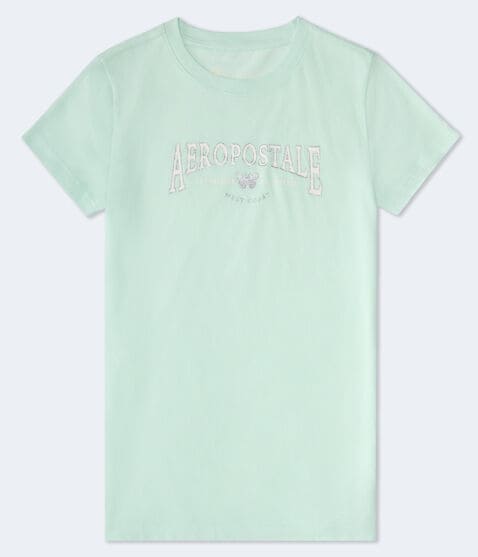 Aeropostale Butterfly Glitter Graphic Tee Aeropostale Butterfly Glitter Graphic Tee