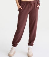 Slouchy High-Waisted Cinched Sweatpants