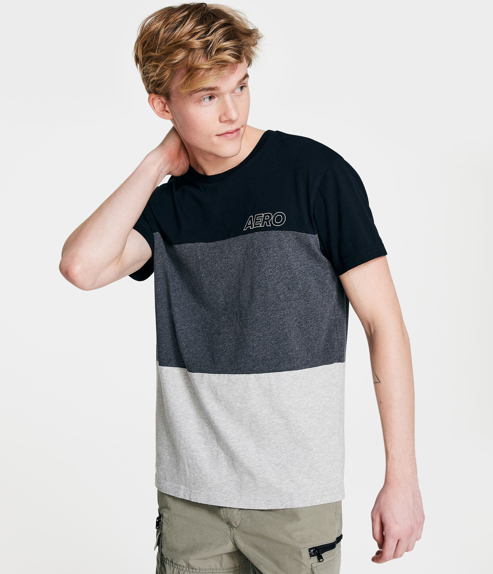 Aero Colorblocked Graphic Tee