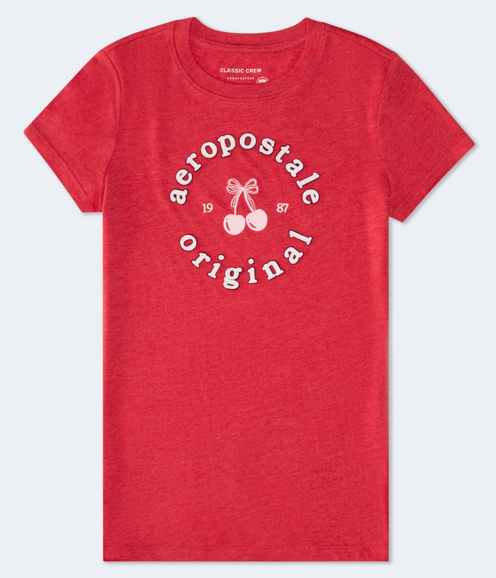 Aeropostale Circle Cherry Appliqu&eacute; Graphic Tee